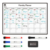 Vinsani Monthly Planner 4 Markers & Eraser 0000145 Vinsani